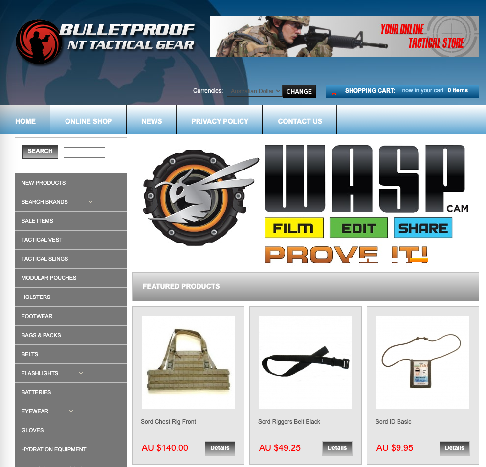 Bulletproof NT tactical gears